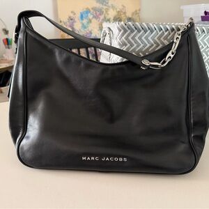 Marc Jacobs Tempo Black Leather Shoulder Bag